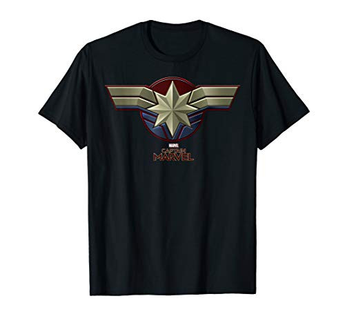 Marvel Captain Marvel Movie Chest Symbol T-Shirt T-Shirt