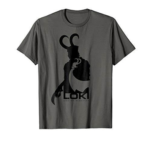 Marvel Loki Silhouette And Shadow Graphic T-Shirt