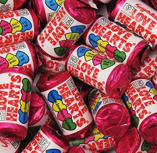 Swizzels Matlow Love Heart Mini Rolls -pack Of 100-