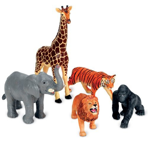 Learning Resources Jumbo Jungle Animals CustomerPackageType: Standard Packaging, Model: LER0693, Toys & Play Learning Resources Jumbo Jungle Animals CustomerPackageType: Standard Packaging, Model: LER0693, Toys & Play