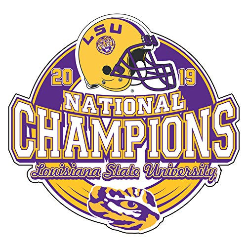 LSU 2019 National Champion Decal -Helmet- LSU 2019 National Champion Decal -Helmet-