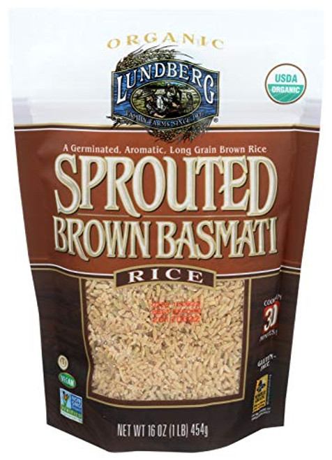 Lundberg Family Farms Sprouted Brown Basmati Rice  16 Ounce Lundberg Family Farms Sprouted Brown Basmati Rice  16 Ounce