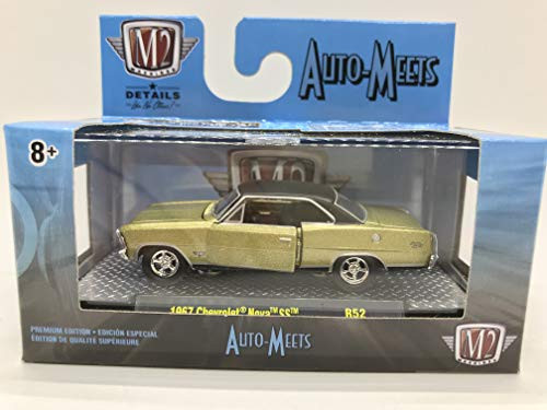 M2 Machines by M2 Collectible Auto-Meets 1967 Chevy Nova SS 164 Scale R52 20-29 Gold-Black Details Like NO Other 1 of 5000