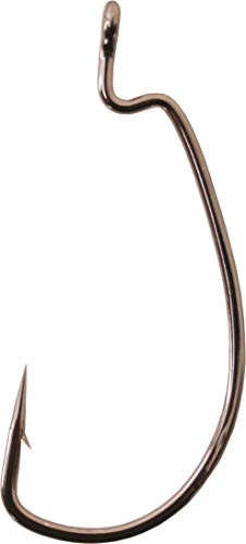Gamakatsu Superline Offset Extra Wide Gap Worm Hook-5 Per Pack -Black  2-0-