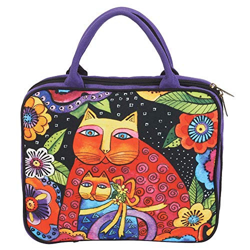 Laurel Burch Travel Tote -G- Mother Daughter in Flowers-