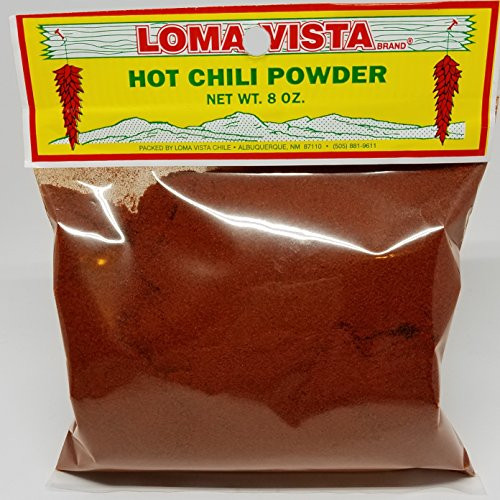 Loma Vista Hot New Mexico Red Chili Powder  8 Ounces