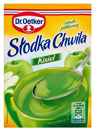 Dr-Oetker Kisiel Slodka Chwila Hot Jelly Dessert APPLE Pack of 5