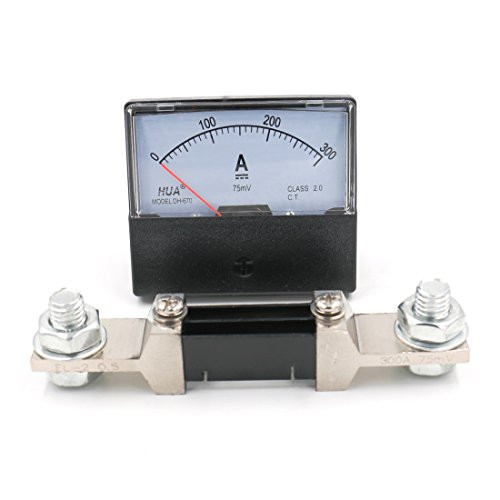 Baomain DH-670 DC 300A Analog Amp Panel Meter Current Ammeter with 75mV Shunt