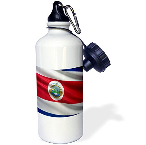 3dRose Flag Of Costa Rica Waving In The Wind Sports Water Bottle 21 oz Multicolor 3dRose Flag Of Costa Rica Waving In The Wind Sports Water Bottle 21 oz Multicolor
