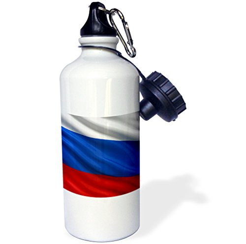 3dRose Flag Of Russia Waving In The Wind Sports Water Bottle  21 oz  Multicolor