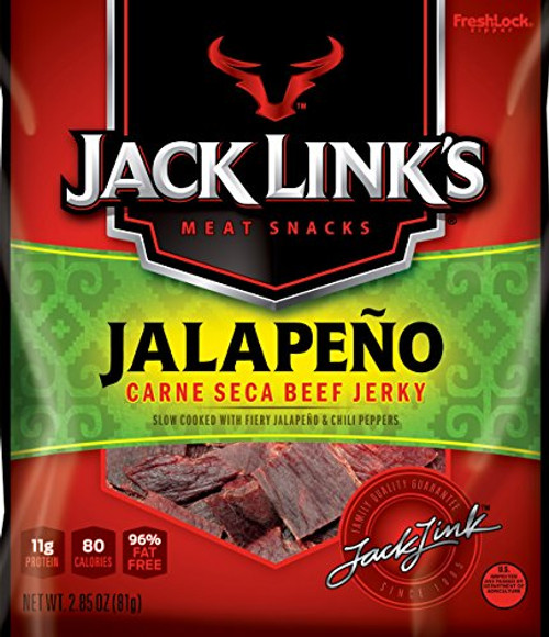 Jack Links Beef Jerky  Jalapeno Carne Seca  2-85 Ounce