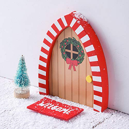 XiTonG Elf Magic Girl Elves Doors ?Pretend Playset Christmas Elves Decorations-Decorative The Santas Elves Enchanted Door Outdoor Christmas Decor for XiTonG Elf Magic Girl Elves Doors ?Pretend Playset Christmas Elves Decorations-Decorative The Santas Elves Enchanted Door Outdoor Christmas Decor for