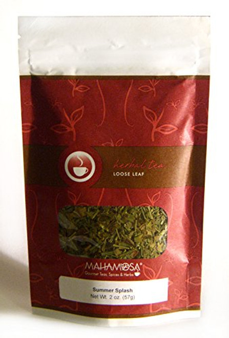 Mahamosa Summer Splash Tea 2 oz -with lemongrass  lemon myrtle  eucalyptus  marigolds  rose hips and orange flavor-  Loose Leaf Herbal Herb Tea Blend