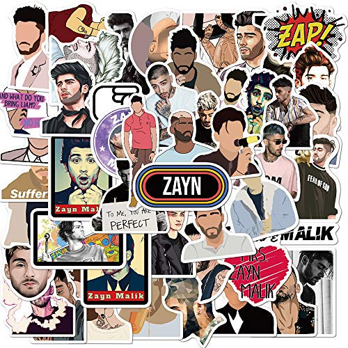 50 Pcs Funny Trendy Vinyl Singer Stickers for Zayn Malik  Fashion Waterproof Decals Stickers Pack for Laptop Waterbottle MacBook Flasks Phone Bike  Po