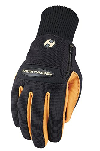 Heritage Winter Work Gloves  Size 9  Black-Tan