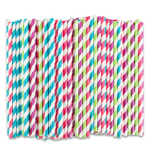Majestic Settings Biodegradable Paper Straws - 4 Different Colors Eco Friendly Straws for Juice Soda Cocktails Shakes Rainbow Stripe Paper Drinking Majestic Settings Biodegradable Paper Straws - 4 Different Colors Eco Friendly Straws for Juice Soda Cocktails Shakes Rainbow Stripe Paper Drinking