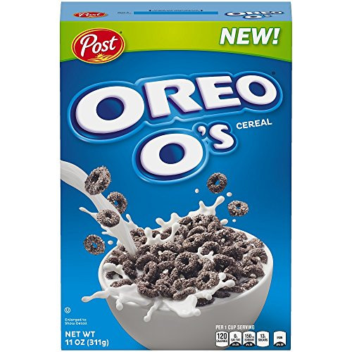 Post Oreo Os Breakfast Cereal Sweetened Corn and Oat Cereal  11 Ounce