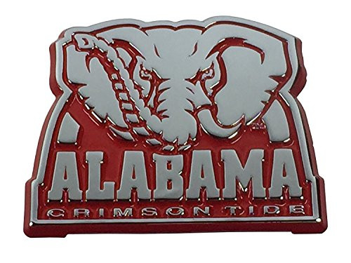 University of Alabama Crimson Tide Metal Auto Emblem Roll Tide -Elephant Logo -Crimson Trim-- University of Alabama Crimson Tide Metal Auto Emblem Roll Tide -Elephant Logo -Crimson Trim--