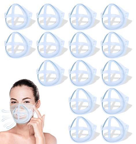 15 PCS Silicone 3D Mask Bracket Internal Support Frame  Create More Breathing Space  3D Silicone Face Bracket Mask Inner Support Frame