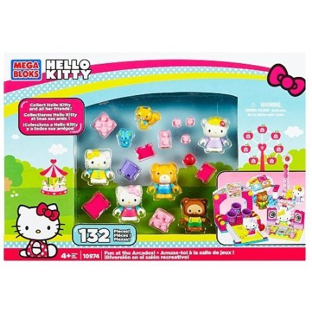 Mega Bloks Hello Kitty Thomas Tracy Fun at the Arcades Figure Set 10974