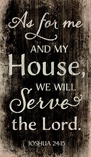 My House will Serve the Lord Joshua 24:15 24 x 14 Wood Pallet Wall Art Sign Plaque