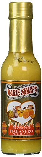 Marie Sharps Orange Pulp Habanero Hot Sauce -Pack of 3-