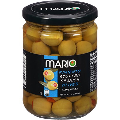Mario Camacho Foods Manzanilla Stuffed with Minced Pimiento  10 Ounce -Pack of 12-