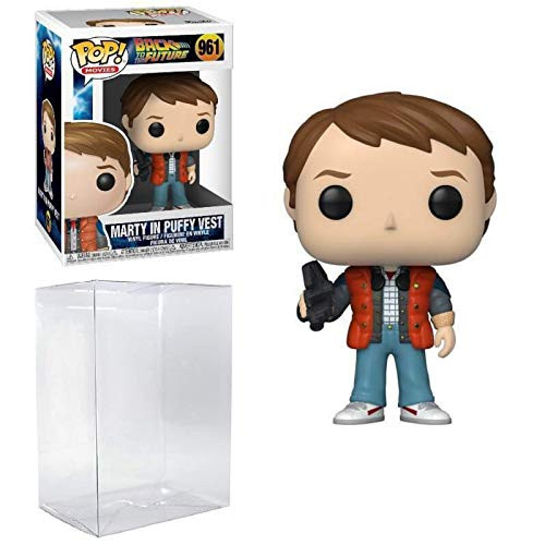 Marty McFly with Vest 961 Pop Movies Back to The Future Vinyl Figure -Includes Ecotek Pop Box Protector Case-