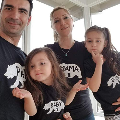 Bold Bear Family T-Shirts for Mama Bear Papa Bear Baby Bear-PAPA Bear-Large Black Bold Bear Family T-Shirts for Mama Bear Papa Bear Baby Bear-PAPA Bear-Large Black