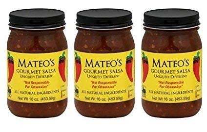 Mateos Gourmet Salsa  Medium 16 Ounce -Pack of 3-6 Pack