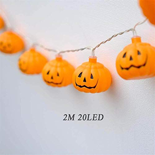 BYBYCD Pumpkin String Lights Halloween Decoration Lights LED Lantern Halloween Holiday Lights Outdoor Lighting Decoration-2M 20LED-