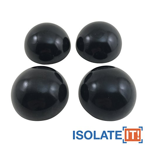 2.25" Dia Sorbothane Hemisphere Rubber Bumper Non-skid Feet 50 Duro with Adhesive - 4 Pack