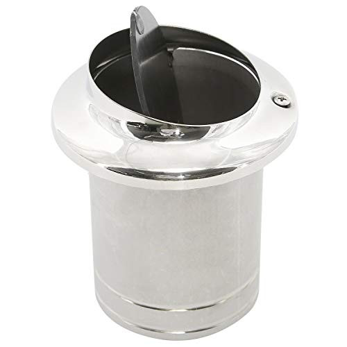 NovelBee Stainless Steel Heavy Duty Exhaust Thru-Hull Boat Scupper Floor Deck Drain for Plumbing Fitting -Surface Dia-3-7-