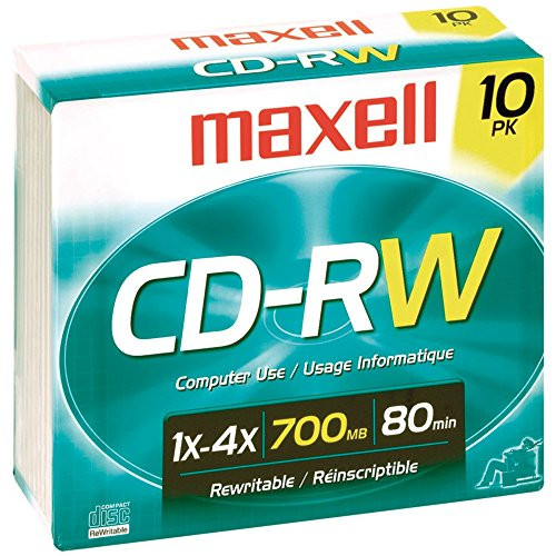Maxell 630011 Cd-Rw 700Mb 80M 10Pk