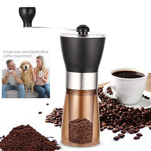 Manual Coffee Grinder with Adjustable Setting - Whole Bean Burr Coffee Grinder for Drip Coffee Espresso French Press Turkish Brew Manual Coffee Grinder with Adjustable Setting - Whole Bean Burr Coffee Grinder for Drip Coffee Espresso French Press Turkish Brew