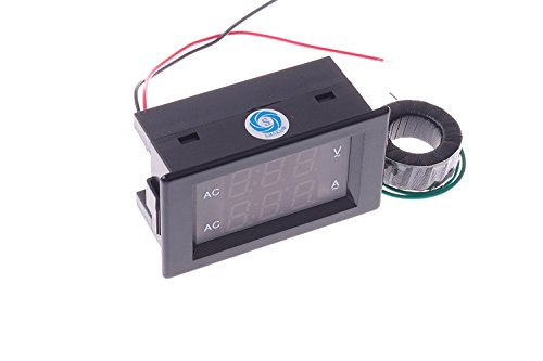 SMAKN Digital Voltmeter Ammeter AC 60-300V 50A Voltage Ampere Multimeter