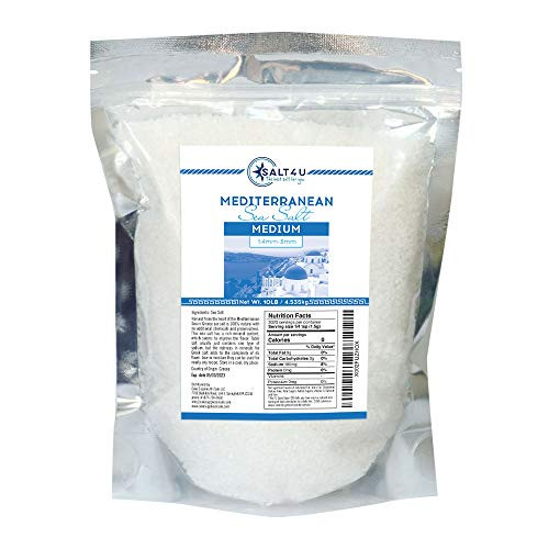 Mediterranean Sea Salt  Medium Grain 10 lb- Mediterranean Sea Salt  Medium Grain 10 lb-