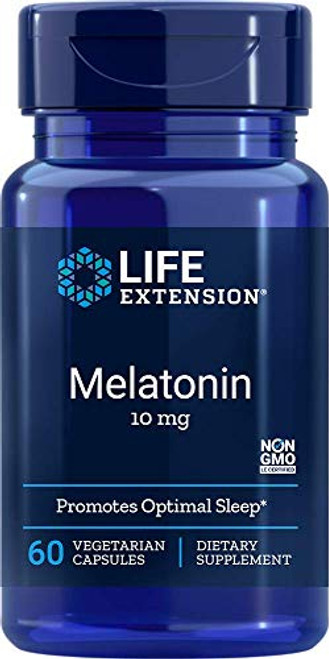 Life Extension Melatonin  10 mg  Capsules  60-Count Pack of 2