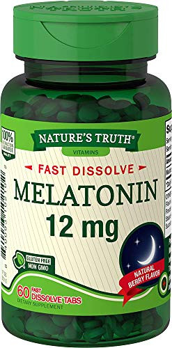 Natures Truth Melatonin 12 mg  Natural Berry Flavor  60 Count  Multi