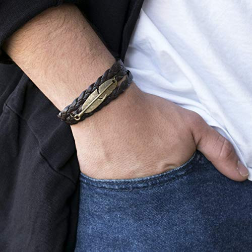 Mens Bracelet - Mens Vegan Bracelet - Mens Feather Bracelet - Mens Faux Leather Bracelet - Mens Jewelry - Guys Jewelry - Guys Bracelet - Jewelry Mens Bracelet - Mens Vegan Bracelet - Mens Feather Bracelet - Mens Faux Leather Bracelet - Mens Jewelry - Guys Jewelry - Guys Bracelet - Jewelry