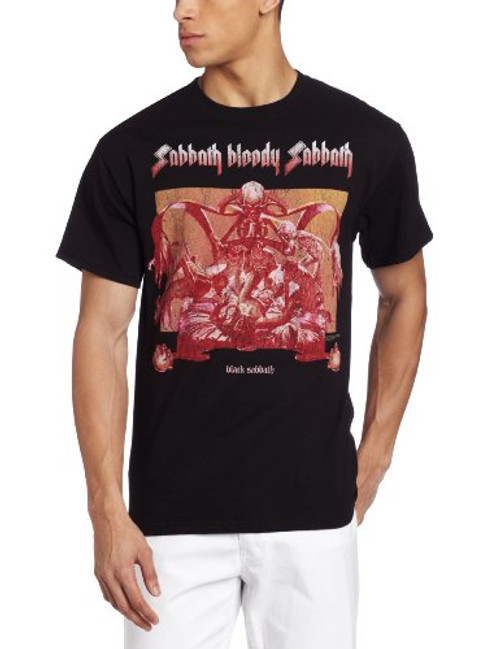 Black Sabbath Sabbath Bloody -distressed- Mens T-Shirt  Black  X-Large