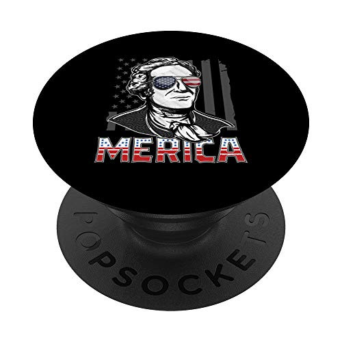 Merica 4th of July Men Kid Hamilton American Flag Patriotic PopSockets Grip and Stand for Phones and Tablets Merica 4th of July Men Kid Hamilton American Flag Patriotic PopSockets Grip and Stand for Phones and Tablets