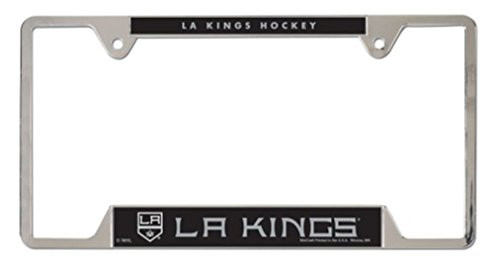 WinCraft NHL Los Angeles Kings 6 x 12 inch Metal Chrome License Plate Frame WinCraft NHL Los Angeles Kings 6 x 12 inch Metal Chrome License Plate Frame