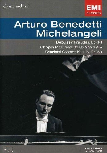 Debussy Preludes  Book 1 Chopin Mazurkas  Op- 33 Nos- 1 and 4 Scarlatti Sonatas Kk- 11 and Kk- 159 -DVD Video-