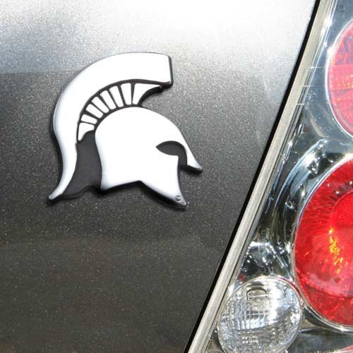 NCAA Michigan State Spartans Chrome Team Logo Auto Emblem Model