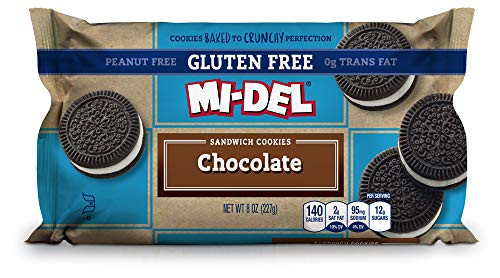 Mi-Del Gluten Free Chocolate Sandwich Cookies 8-Ounce Packages -Pack of 12- Mi-Del Gluten Free Chocolate Sandwich Cookies 8-Ounce Packages -Pack of 12-