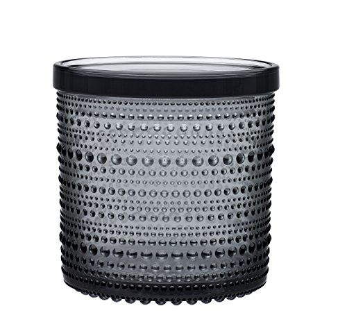Kastehelmi Jar By Oiva Toikka for Iittala (4.5" x 4.5", gray)