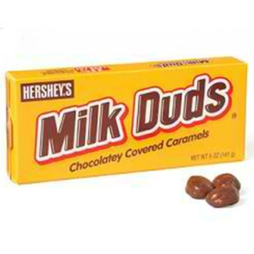 HERSHEY Milk Duds Theater Box 5-Ounce Boxes -Pack of 12- HERSHEY Milk Duds Theater Box 5-Ounce Boxes -Pack of 12-