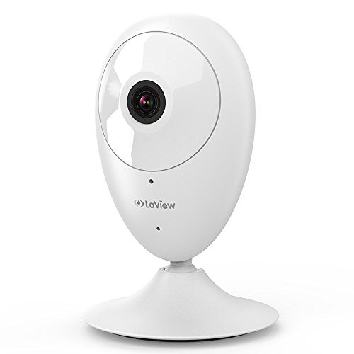 Home Security Camera, LaView ONE Dot 1080P HD WiFi Wireless IP Camera, Supports Alexa & IFTTT, Motion Detection, Night Vision, Two-Way Audio, Baby/Nanny/Pet Monitor, Cloud Service Available (White)