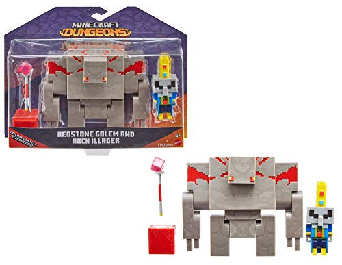 Minecraft Dungeons 3-25 Figures 2-Pk Battle Figures Great for Playing Trading and Collecting Action and Battle Toy for Boys and Girls Age 6 and O Minecraft Dungeons 3-25 Figures 2-Pk Battle Figures Great for Playing Trading and Collecting Action and Battle Toy for Boys and Girls Age 6 and O